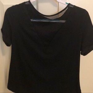 Women’s short sleeve black top